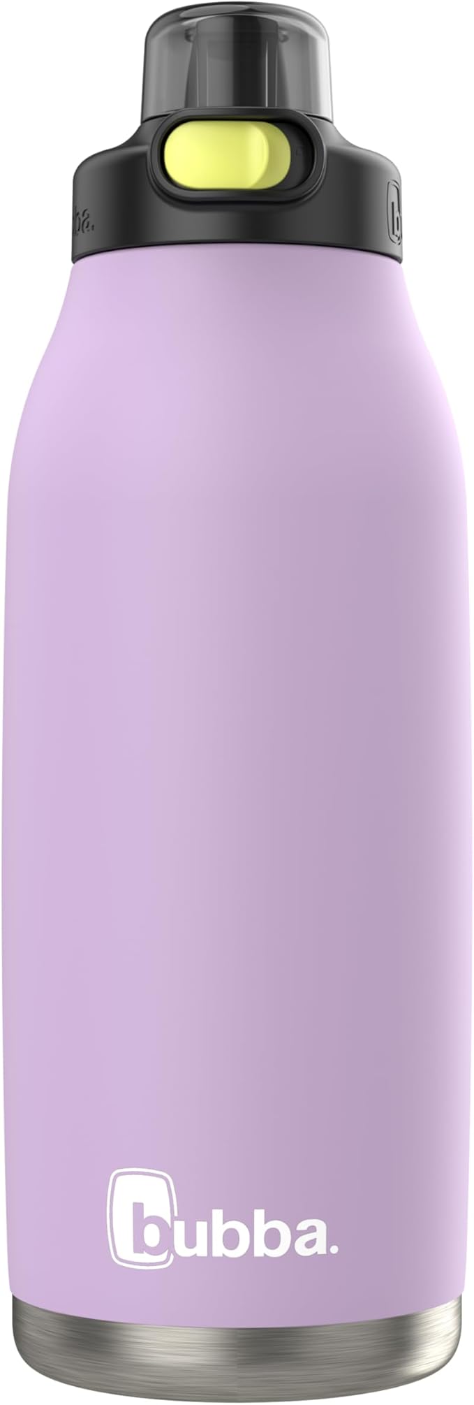 Bubba Radiant Stainless-Steel Pop-Up Straw, 40oz Water Bottle, Medium, Rubberized Lavender Frost