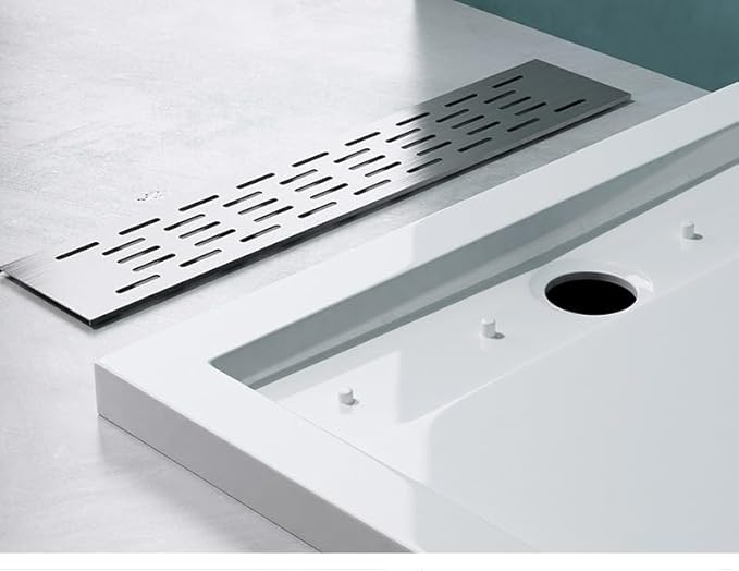 60"×36" Shower Base with Right Drain - Heavy-Duty Solid Surface Construction, 3" Barrier-Free Threshold & Slip-Resistant Textured Floor