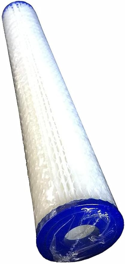 WFD, WF-PE205 2.5"x20" 5 Micron Pleated Sediment Water Filter Cartridge, Fits in 20" Standard Size Housings of Filter Systems (4 Pack, 5 Micron)