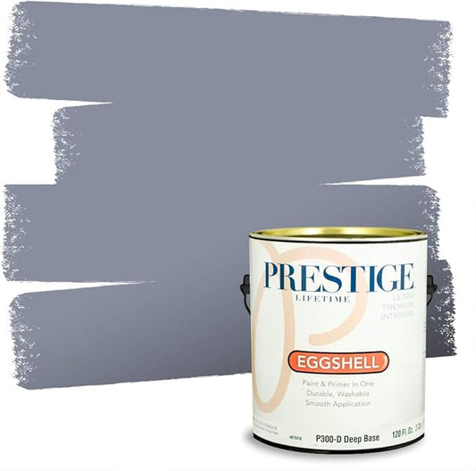 PRESTIGE Interior Paint and Primer in One, Chain, Eggshell, 1 Gallon