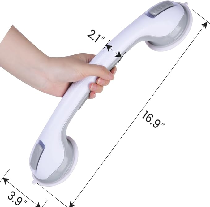 Grab Bars for Bathtubs and Showers,（2 Pack）Shower Handles for Elderly Seniors bar Bars Safety Elderly Suction 500 lbs Cup and Walls bathtubs Handicap Heavy Duty Grabbers Wall