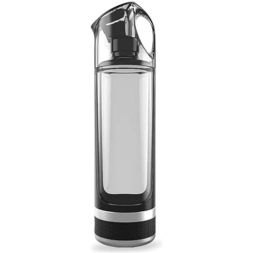 Hydrogen Water Bottles, Portable Hydrogen Water Bottle, Portable 500ml Hydrogen Rich Water Bottle Alkaline Generator LED Healthy Cup USB Rechargeable Anti Aging Hydrogen Rich Bottle(Grey)