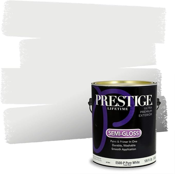 PRESTIGE Exterior Paint and Primer in One, April Sky, Semi-Gloss, 1 Gallon