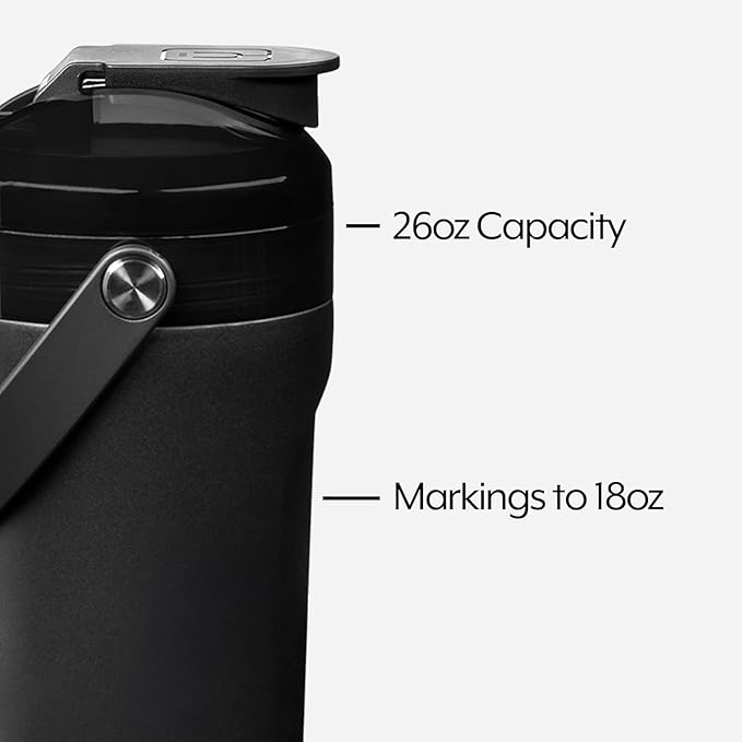 BrüMate MultiShaker Blender Shaker Bottle | 100% Leakproof Insulated Stainless Steel Shaker Bottle | The Perfect Shaker Cup, Protein Shaker Bottle, and Pre Workout Bottle for the Gym | 26oz (Guava)