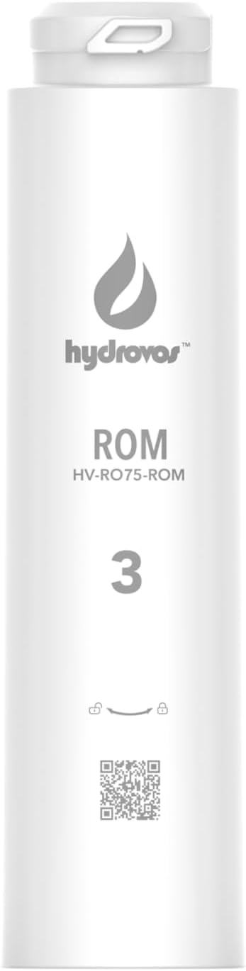 HV-RO075-ROM Water Filter, RO Replacement Cartridge #3 for HYDROVOS 75 GPD Reverse Osmosis System, Easy DIY Filter Changes, 2-Year Lifetime, Pack of 1
