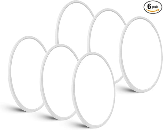 TALOYA 6 Pack 12Inch Flush Mount Ceiling Light, 24W Daylight LED Flush Mount Ceiling Light, Slim LED Ceiling Light for Home Lighting,Non-dimmable