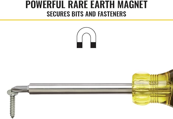Klein Tools 32307 Multi-bit Tamperproof Screwdriver, 27-in-1 Tool with Torx, Hex, Torq and Spanner Bits with 1/4-Inch Nut Driver