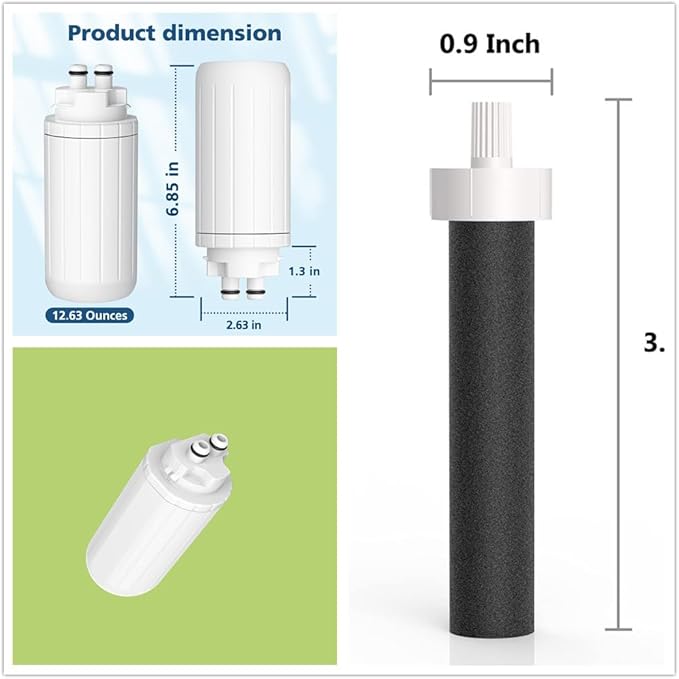 Water Filter Compatible with Brita® Hub,Use with Brita® Hub Instant Powerful Counter Water Filtration Device with 6 Pack Water Bottle Filter, Replacement for Brita® BB06, Brita® Hard Sided