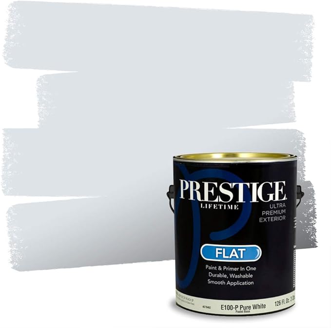 PRESTIGE Exterior Paint and Primer in One, Tranquil Breeze, Flat, 1 Gallon