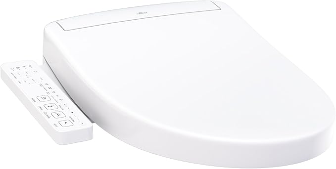 TOTO® WASHLET® S2 Electronic Bidet Toilet Seat with Instantaneous Water Heating, PREMIST and EWATER+ Wand Cleaning, Elongated, Cotton White - SW3346#01
