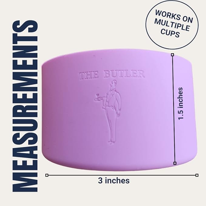 THE BUTLER - Water Bottle Bumper, Water Bottle Bumper, Food Grade Silicone, fits 12 oz - 40 oz Cups, Water Bottle Anti-Slip Sleeve, The Rambo Model