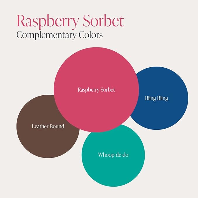 Country Chic All-in-One Chalk Paint for Furniture, Cabinets, Home Decor, Eco-Friendly, Matte Finish, Built-In Primer & Top Coat for Wood, Metal - Raspberry Sorbet (Pink) - Pint 16 oz (475 ml)