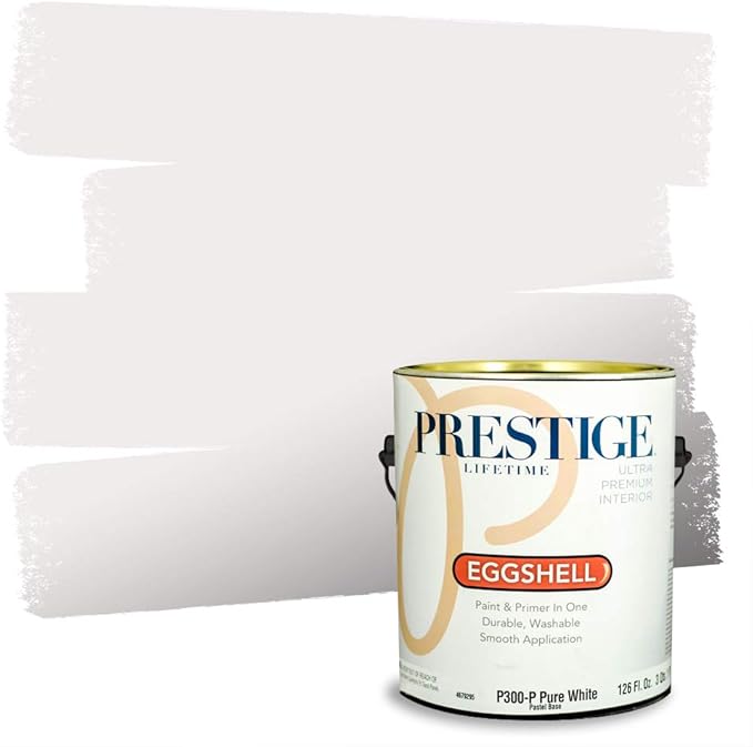 PRESTIGE Paints Interior Paint and Primer in One, 1 Gallon, Eggshell, Prim and Proper