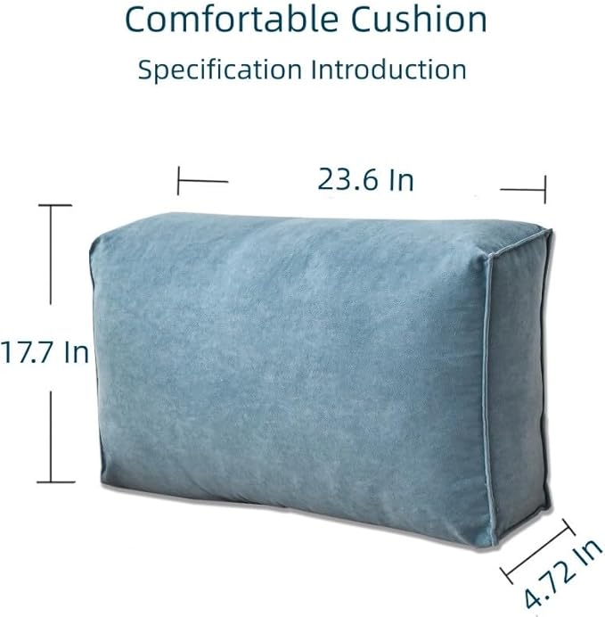 Headboaard Reading Pillow Detachable and Washable Backrest Cushion Pillow Soft and Comfortable Couch Pillows,Suitable for Courtyard Chairs,Sofas,Chairs,Bay Windows,Etc