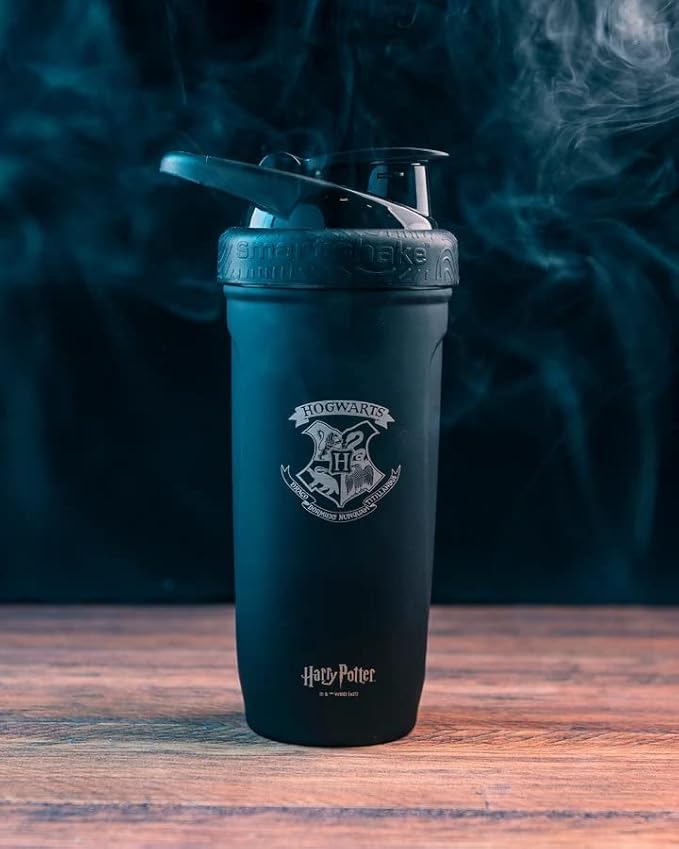 Smart Shake Reforce Stainless Steel Harry Potter Hogwarts Crest Shaker Bottle (900 ML /30oz) | Light Weight Resistance Sports Shaker Bottle with a Soft Lid | Leakproof, BPA Free & DEHP Free