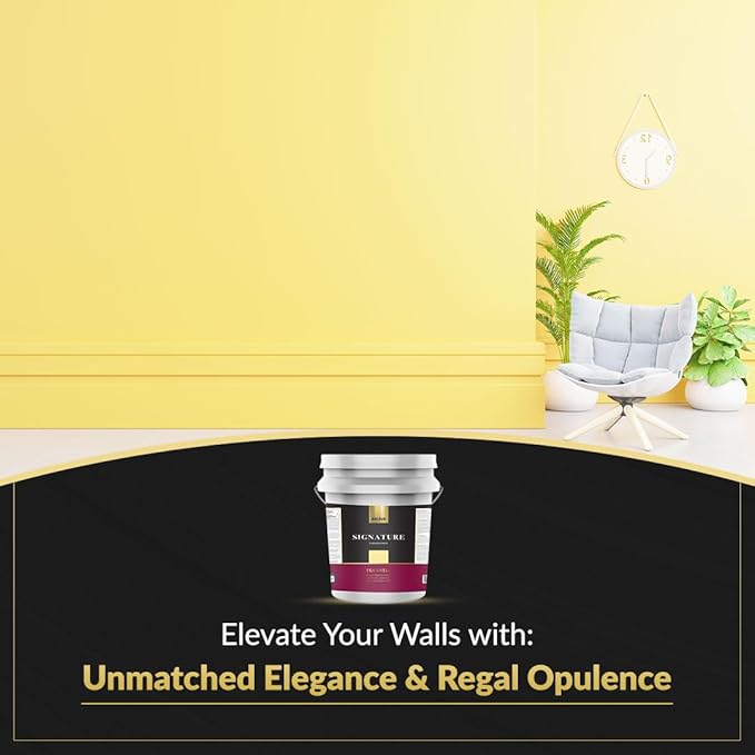 EVOLVE Signature Paint & Primer: Luxury Paint & Primer for Indoor & Outdoor Surfaces, Minimal Odor, Eggshell Sheen (Sunshine Yellow, 5 Gallon)