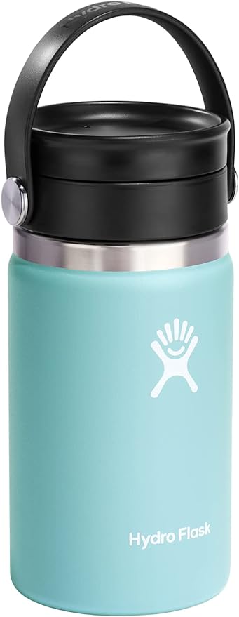 Hydro Flask Stainless Steel Wide Mouth Bottle with Flex Sip Lid and Double-Wall Vacuum Insulation for Coffee, Tea and Drinks