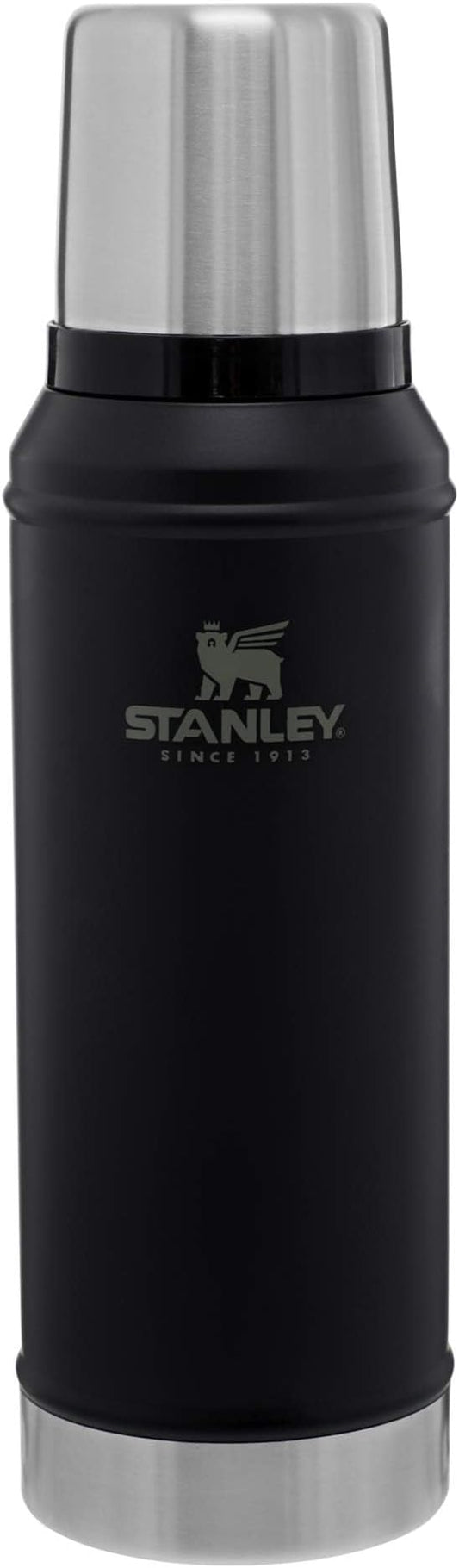 Stanley Classic Vacuum Insulated Wide Mouth Bottle -BPA-Free 18/8 Stainless Steel Thermos for Cold & Hot Beverages