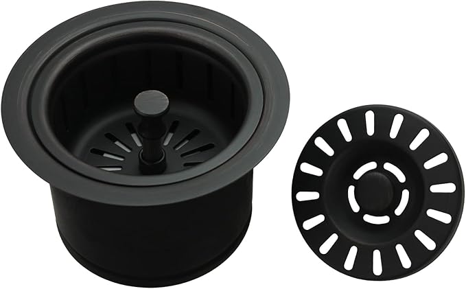 Akicon Kitchen Sink Oil Rubbed Bronze Finish Garbage Disposal Flange Stopper, One Size Disposal Rim, Fit 3-1/2 Inch Standard Sink Drain Hole 2.85" Height