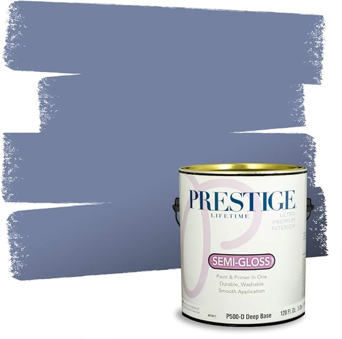PRESTIGE Interior Paint and Primer in One, Twlight, Semi-Gloss, 1 Gallon