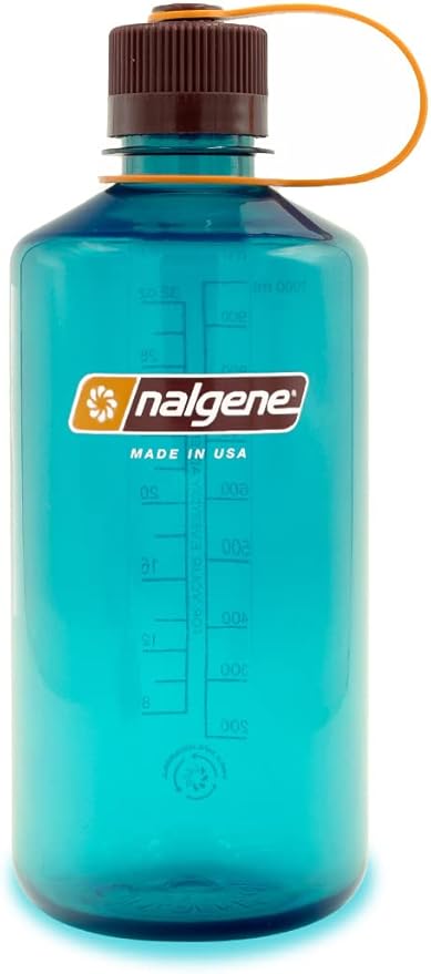 Nalgene Sustain Tritan BPA-Free Water Bottle Made with Material Derived from 50% Plastic Waste, 32 OZ, Wide Mouth