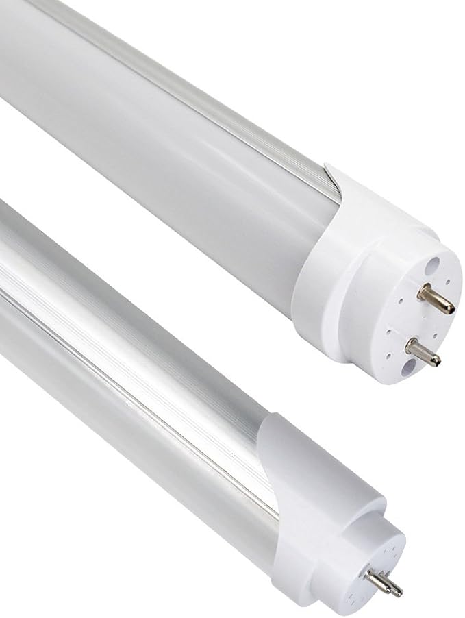 LightingWill LED T8 Light Tube 4FT, Warm White 3000K-3500K, Dual-End Powered Ballast Bypass, 2000Lumen 18W (40W Equivalent Fluorescent Replacement), Frosted Cover, AC85-265V Lighting Fixture, 4 Pack…