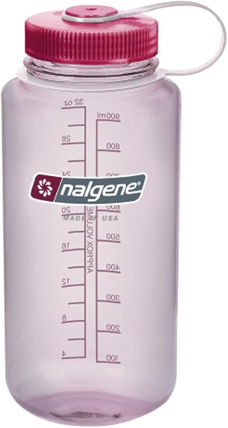Nalgene Sustain Tritan BPA-Free Water Bottle Made with Material Derived from 50% Plastic Waste, 32 OZ, Wide Mouth
