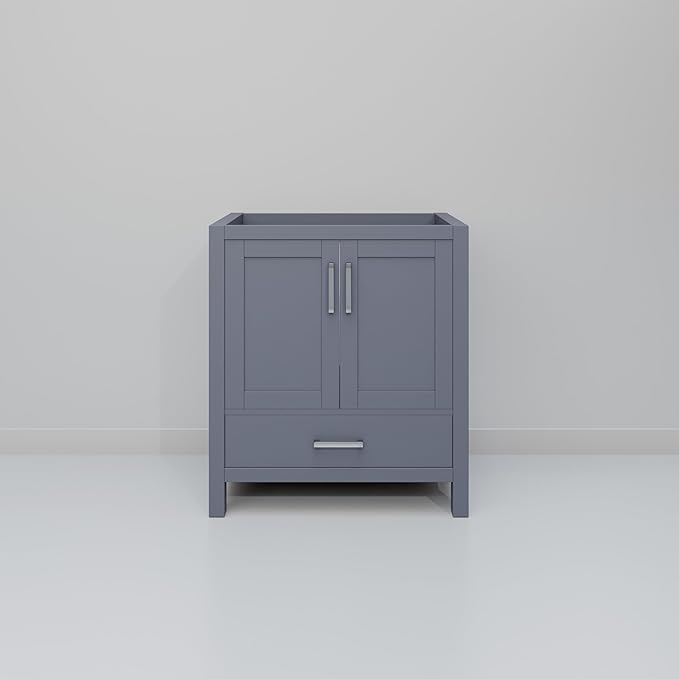 Big Sur 30 in. W X 22 in. D Dark Grey Single Bath Vanity Cabinet Without Countertop