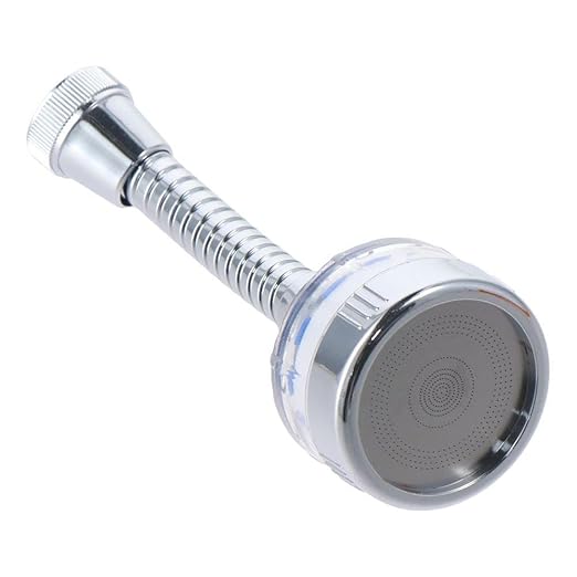 Bathroom Faucet Filter,Bubbler Water Purifier ABS 360 ° Rotating Universal Durable Resists Corrosion Faucet Sprayer Head with Extension Tube Faucet Replacement