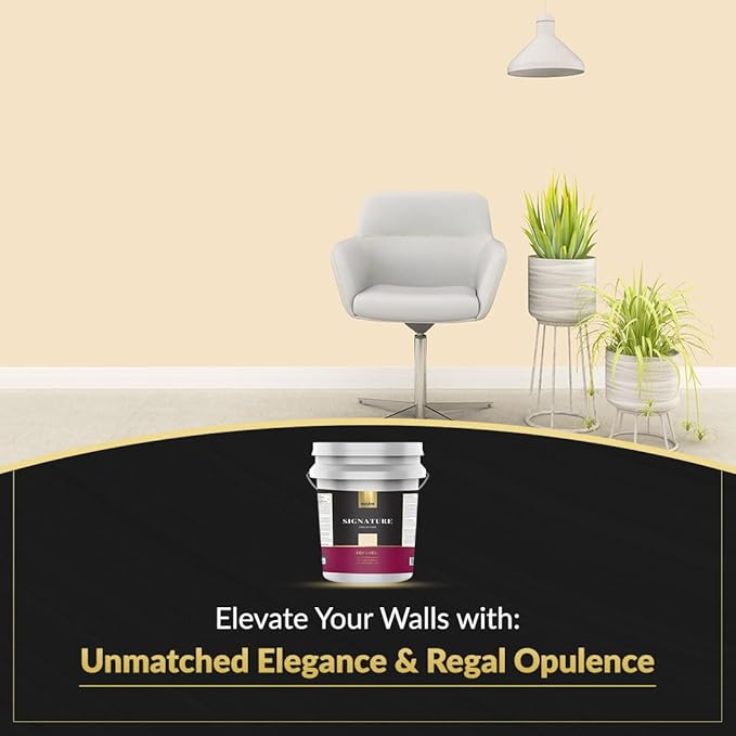 EVOLVE Signature Paint & Primer: Luxury Paint & Primer for Indoor & Outdoor Surfaces, Minimal Odor, Eggshell Sheen (Pinewood Yellow, 5 Gallon)