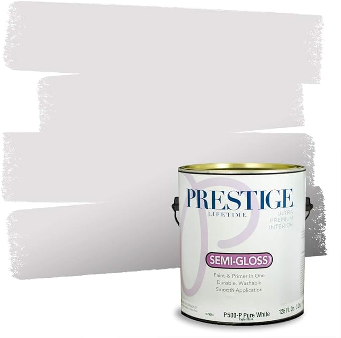 PRESTIGE Paints Interior Paint and Primer in One, 1 Gallon, Semi-Gloss, Midwinter Gray
