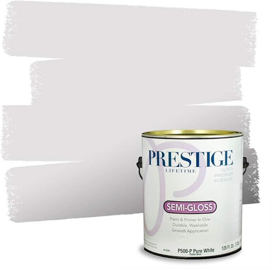 PRESTIGE Paints Interior Paint and Primer in One, 1 Gallon, Semi-Gloss, Midwinter Gray