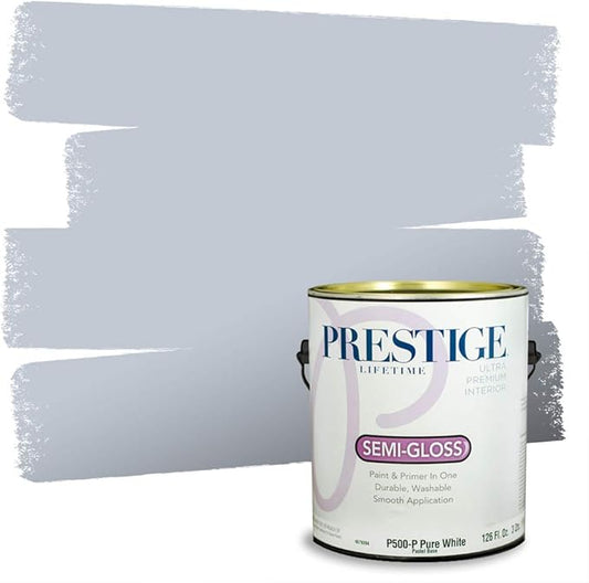 PRESTIGE Paints Interior Paint and Primer in One, 1-Gallon, Semi-Gloss, Dolphin Fin