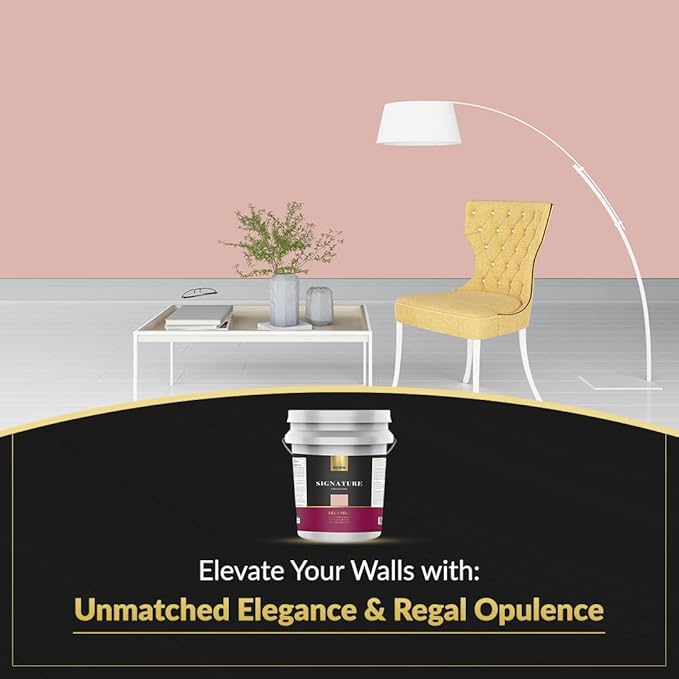 EVOLVE Signature Paint & Primer: Luxury Paint & Primer for Indoor & Outdoor Surfaces, Minimal Odor, Eggshell Sheen (Dusky Pink, 5 Gallon)