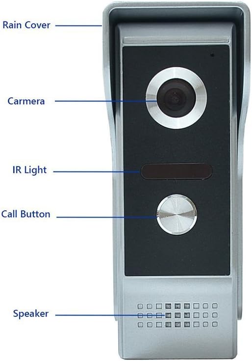 MENGQI-CONTROL 7'' LCD Video Door Phone Intercom Systems Via Password Open Door 600lbs Electronmagnetic Lock Access Control & Power Unit & ZL Bracket Full Kits