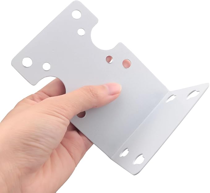 Filter Housing Single Stage Hanging Plate Bracket 78x116mm Front Water Purifier Hanging Piece RO Machine Metal Housing Fixing Bracket White