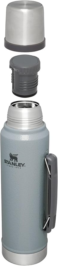 Stanley Classic Vacuum Insulated Wide Mouth Bottle -BPA-Free 18/8 Stainless Steel Thermos for Cold & Hot Beverages
