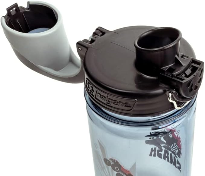 Nalgene Sustain Tritan BPA-Free Kids On The Fly Water Bottle Made with Material Derived from 50% Plastic Waste, Leak Proof, Durable, BPA Free, Carabiner Friendly, Reusable, 12 oz