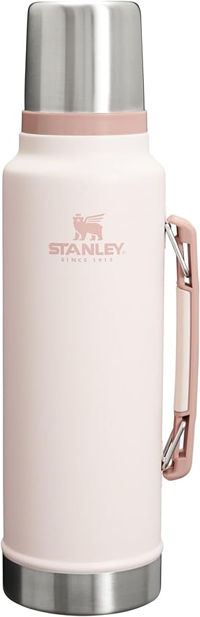 Stanley Classic Vacuum Insulated Wide Mouth Bottle -BPA-Free 18/8 Stainless Steel Thermos for Cold & Hot Beverages
