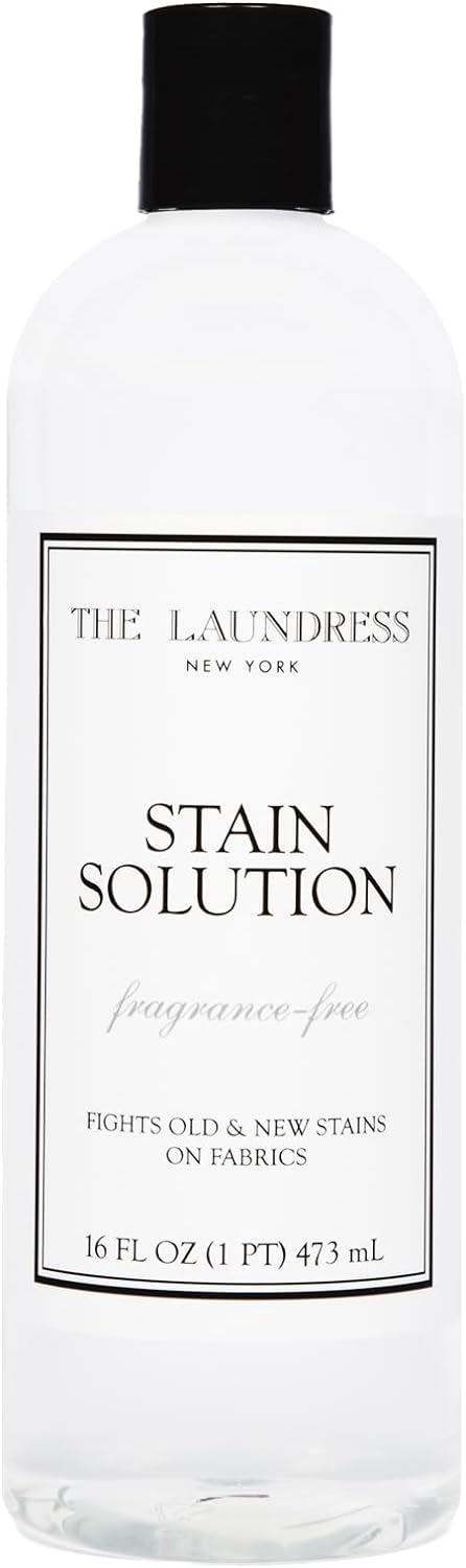 The Laundress Stain Solution, Laundry Stain Treatment, Stain Remover for Makeup, Red Wine, Coffee, Grass, & More, 16 Fl Oz