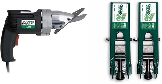PacTool SS204 Snapper Shear Power Cutter and Gecko Gauge Siding Mounting Kit
