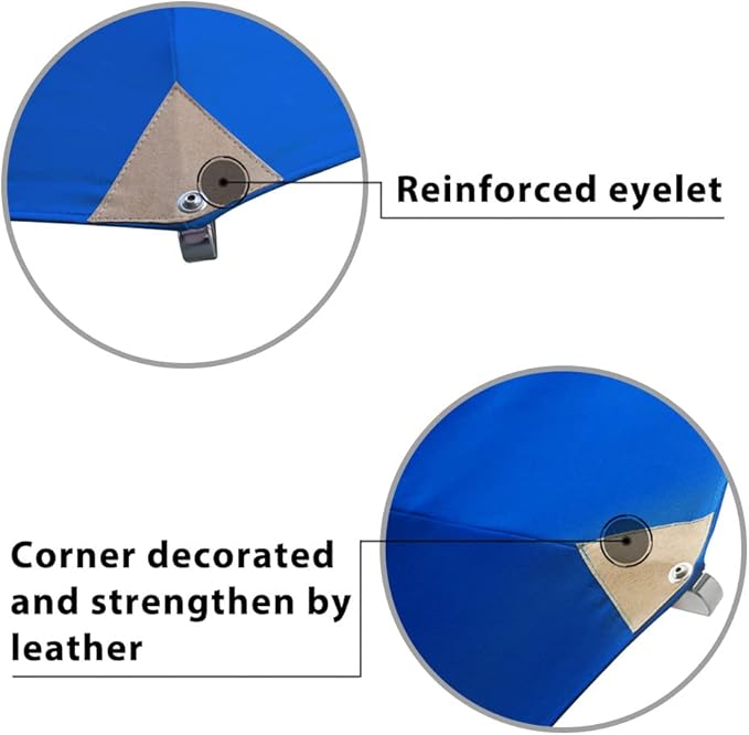 EliteShade USA 10-Year-Non-Fading 11Ft 3 Tiers Market Umbrella Patio Outdoor Cylinder Auto Push-up Table Umbrella with Ventilation, Royal Blue