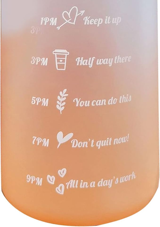 Frosted Gradient Color Rinking Bottles with Straw, Open Leakage Proof Sports Water Cup for Office, Gym, Outdoor(Light Blue)