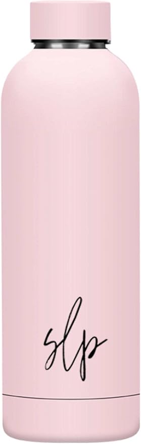 Speech Therapist 24 oz Insulated Stainless Steel Water Bottle with Twist Top Lid, Speech Therapist Gift