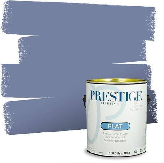 PRESTIGE Interior Paint and Primer in One, Twlight, Flat, 1 Gallon