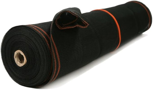 Safety Debris Construction Heavy Duty Netting (4' x 150', 1/16" Mesh, Black) - Fire Retardant, UV Treated for Scaffolding, Dust Control, Construction Barrier Fencing, Wind Block, and Site Protection