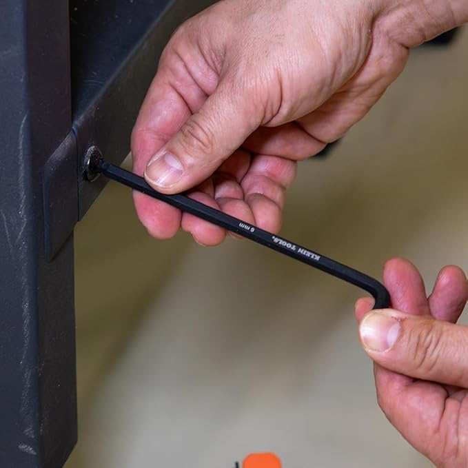 Klein Tools BLS22 22-Piece Long Ball-End Hex Key Wrench Set, SAE and Metric, Heat-Treated, L-Style, 1/16-Inch to 3/8-Inch and 1.5mm to 10mm