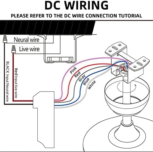 42 inch Ceiling Fan Remote Control Kit:3-in-1 Ceiling Fan Timing & Speed Remote for Ceiling Fan lamp