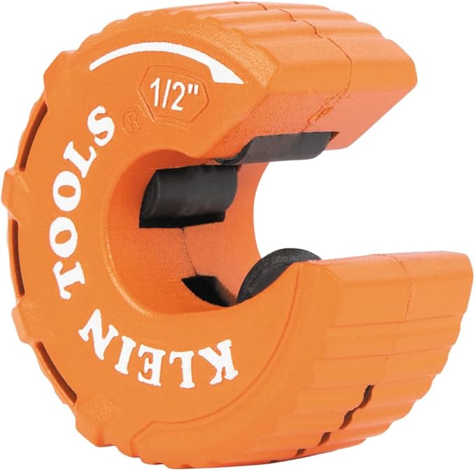 Klein Tools 50048 C-Style Copper Tubing Cutter Set with 1/2, 3/4, and 1-Inch Cutters, MODbox Case, Ultra-Compact for Tight Spaces, 3-Piece