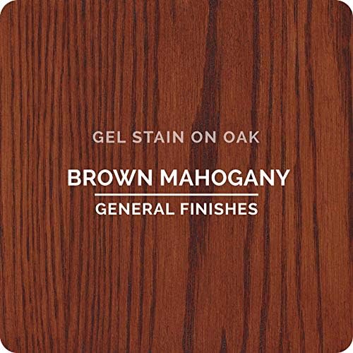General Finishes Oil Base Gel Stain, 1 Gallon, Brown Mahogany